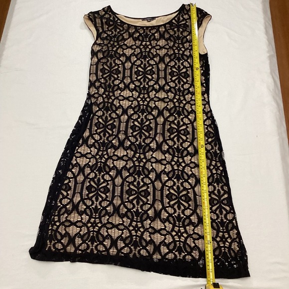 Collection Dressbarn Black Lace Dress Sleeveless Party Cocktail Evening Women - Picture 7 of 7